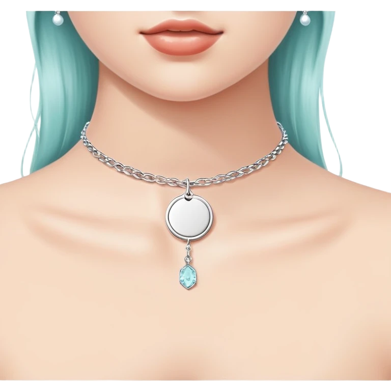 Tiffany tag choker necklace return to Tiffany emoji