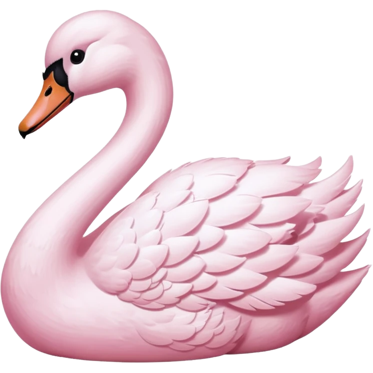 pastel pink swan emoji