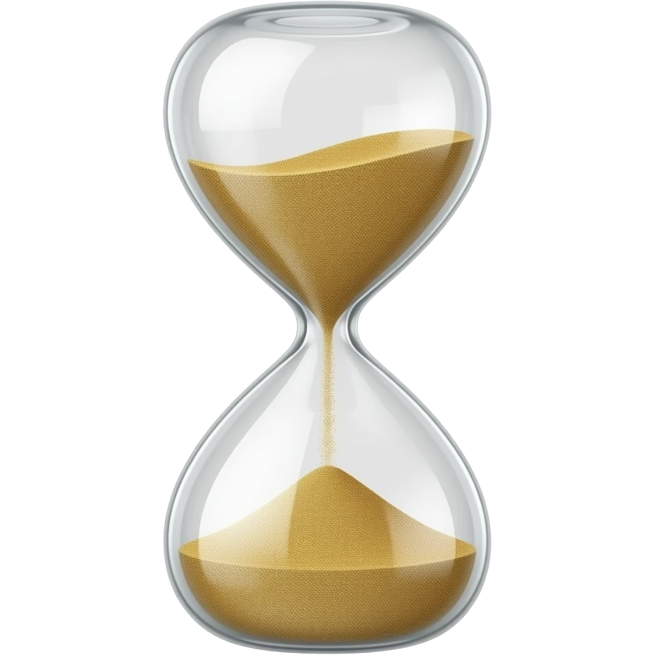 glass sand clock emoji