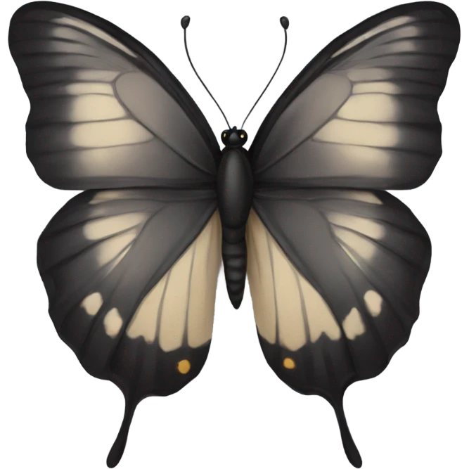 black butterfly emoji