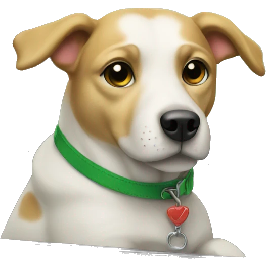 Dog in green car emoji