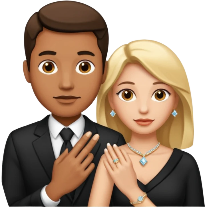 🤴🏻💍👸🏼 emoji