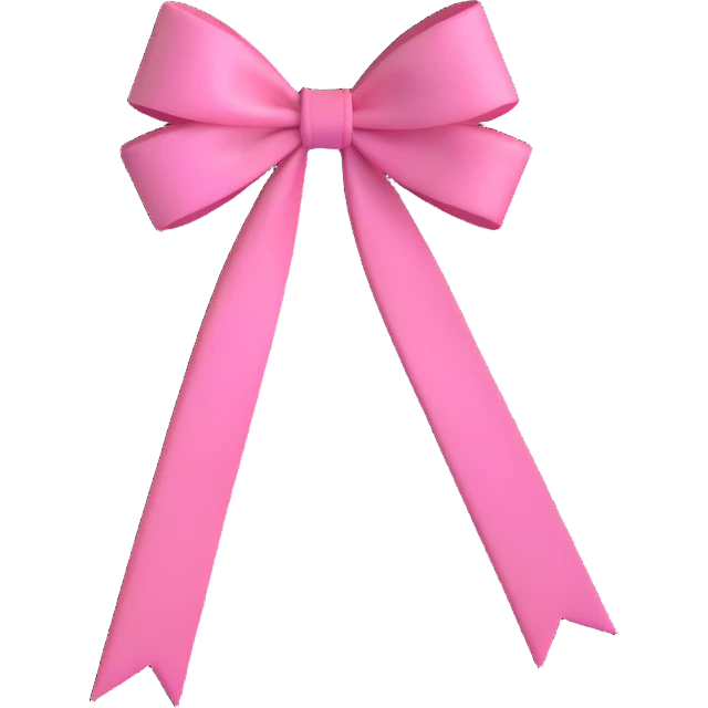 pink bow ribbon emoji
