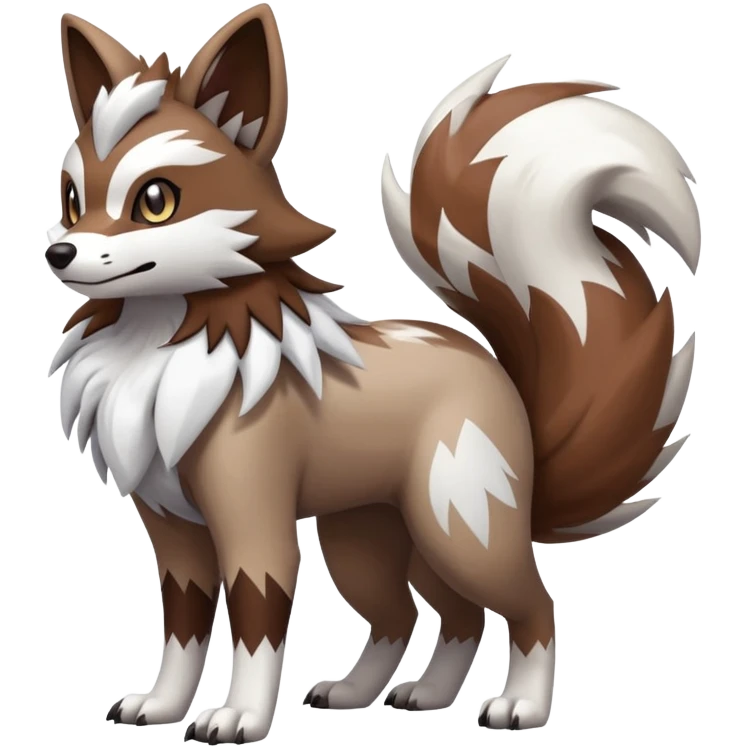  Zigzagoon-Furret-Lycanroc-Hybrid (Full body) emoji