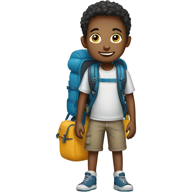 boy with backpack emoji