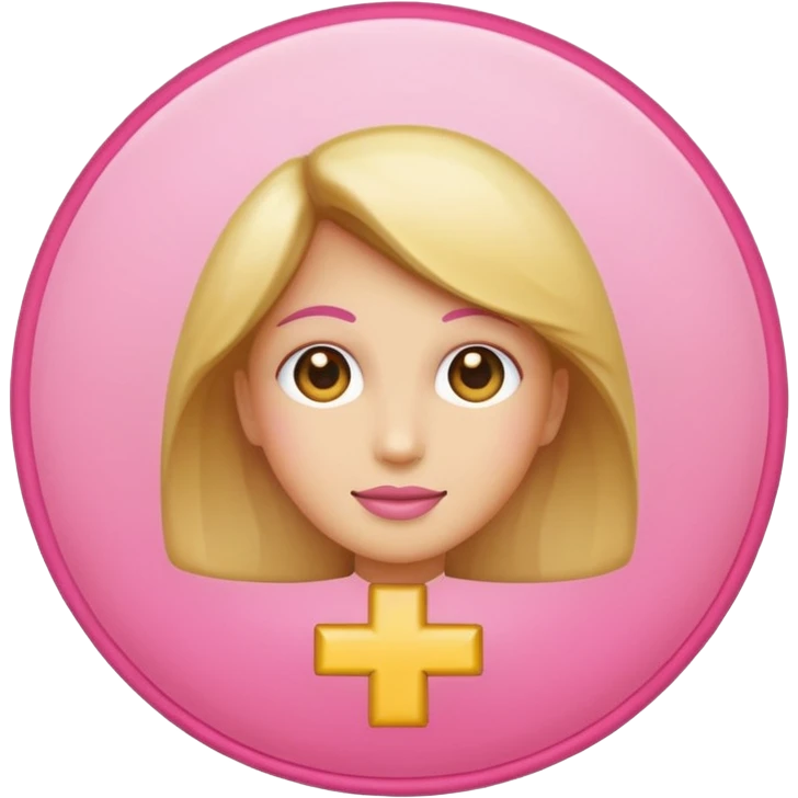 female gender symbol classic emoji style with subtle shine suitable for Discord role icon emoji
