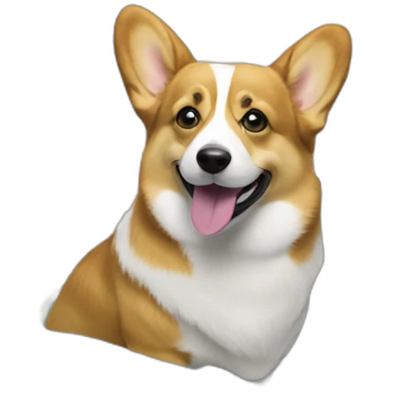 corgi in bath of dollar bills emoji