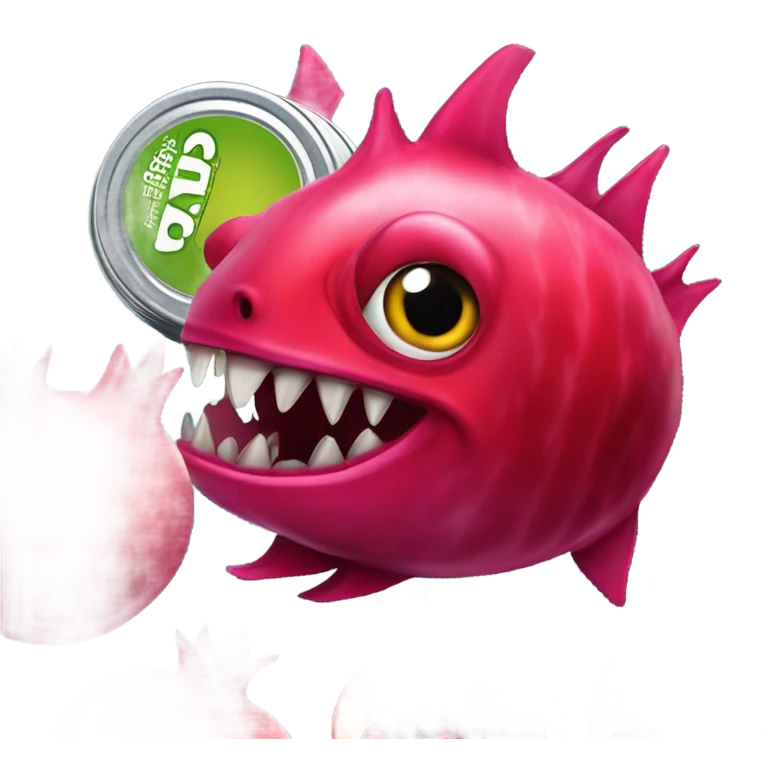 Pomegranate Piranha Energy Drink  emoji