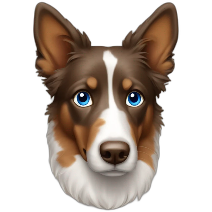 Berger australien brown tricolore blue eyes emoji