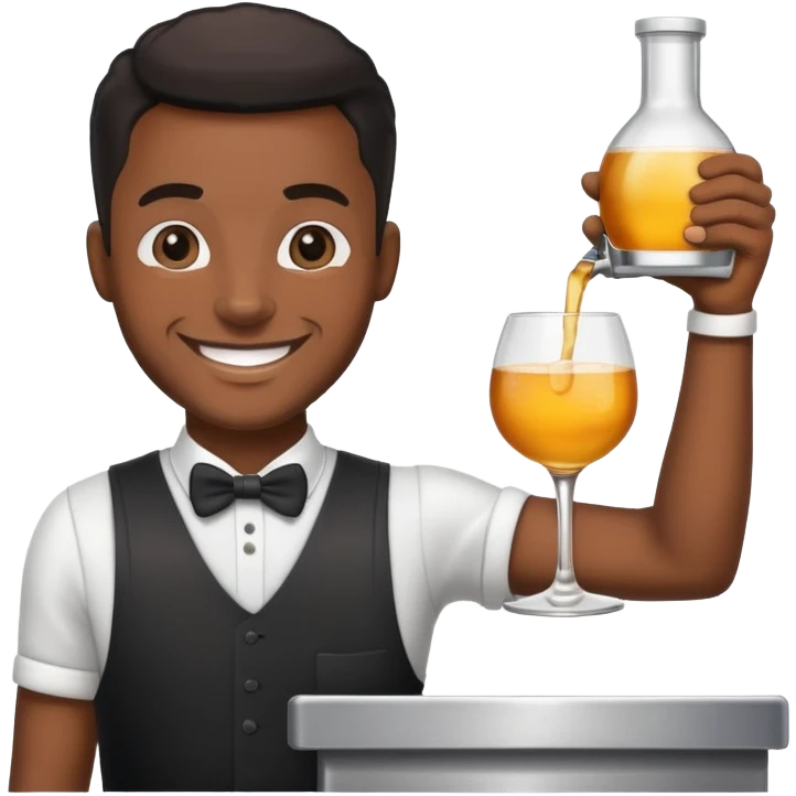 Black bartender emoji