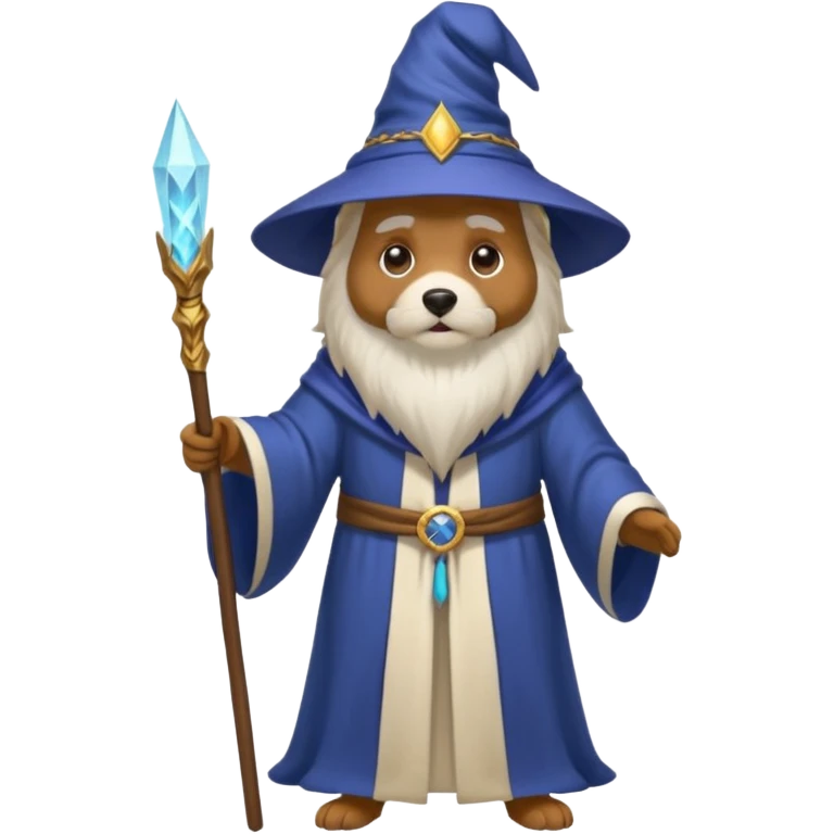 Dog wizard emoji
