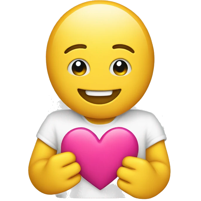 Smiling emoji holding a heart writing Blocksense on it emoji