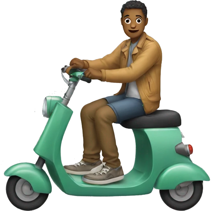 Dino scooter emoji