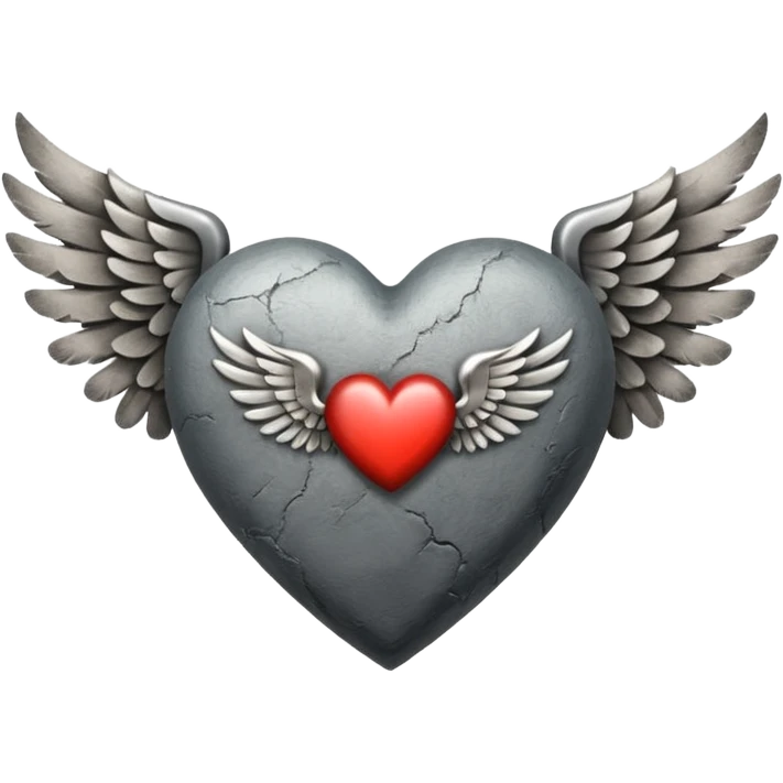 grisgray heart with wings emoji