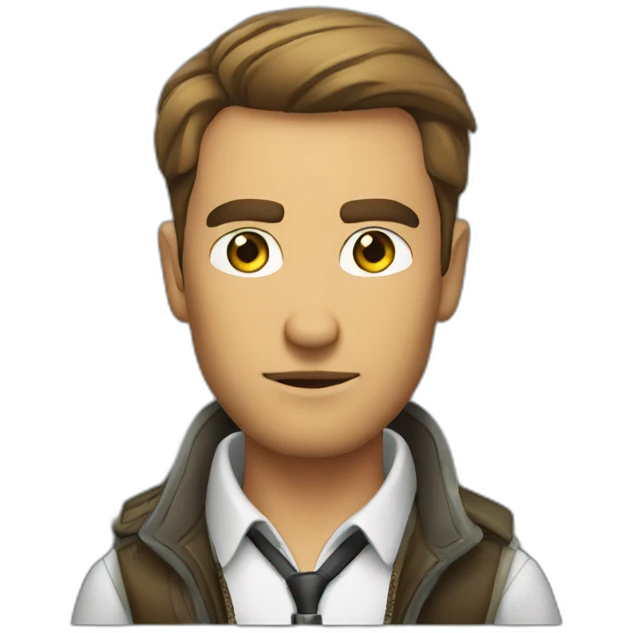 serious and stylish solo man hunter eyes emoji
