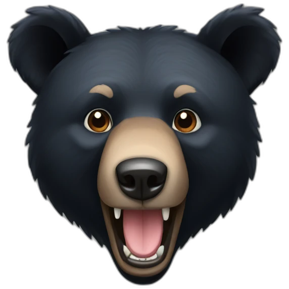black bear emoji