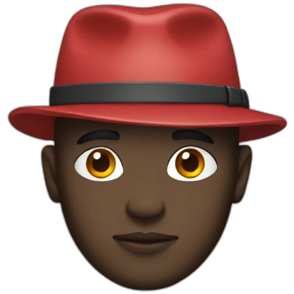 skinhead with hat emoji