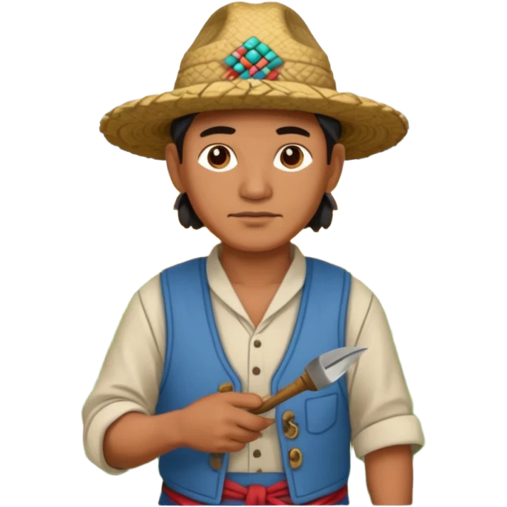 mayan farmer working emoji