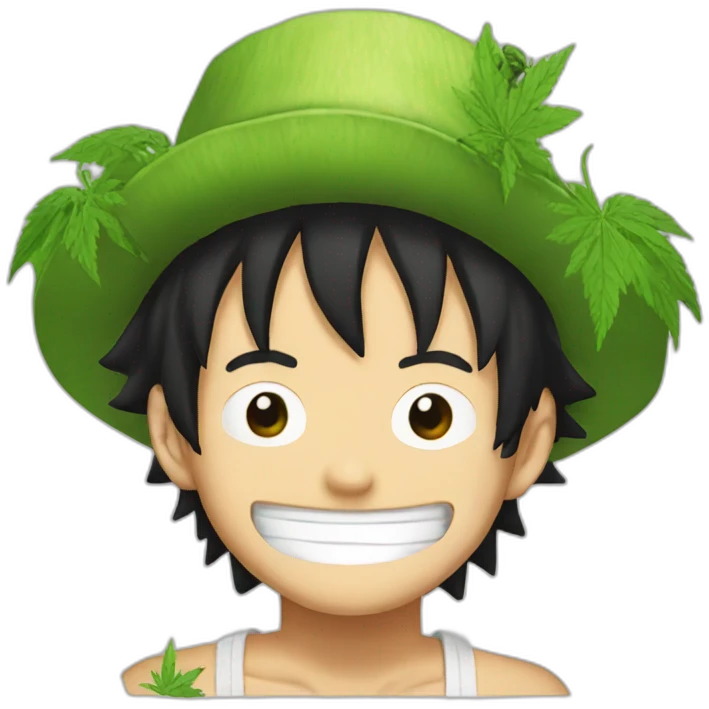weed joint luffy emoji