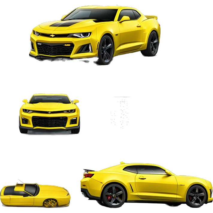 Chevrolet Camaro ZL1 Yellow emoji