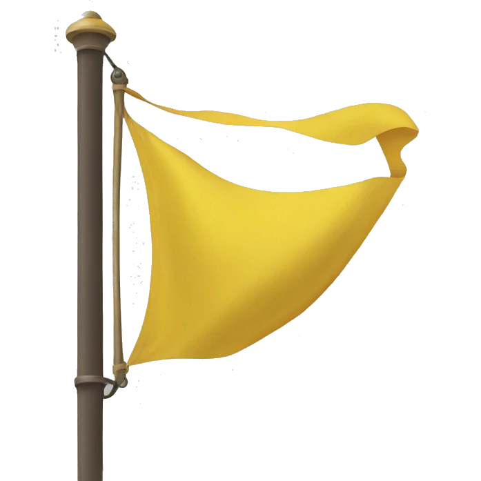 Yellow flag emoji