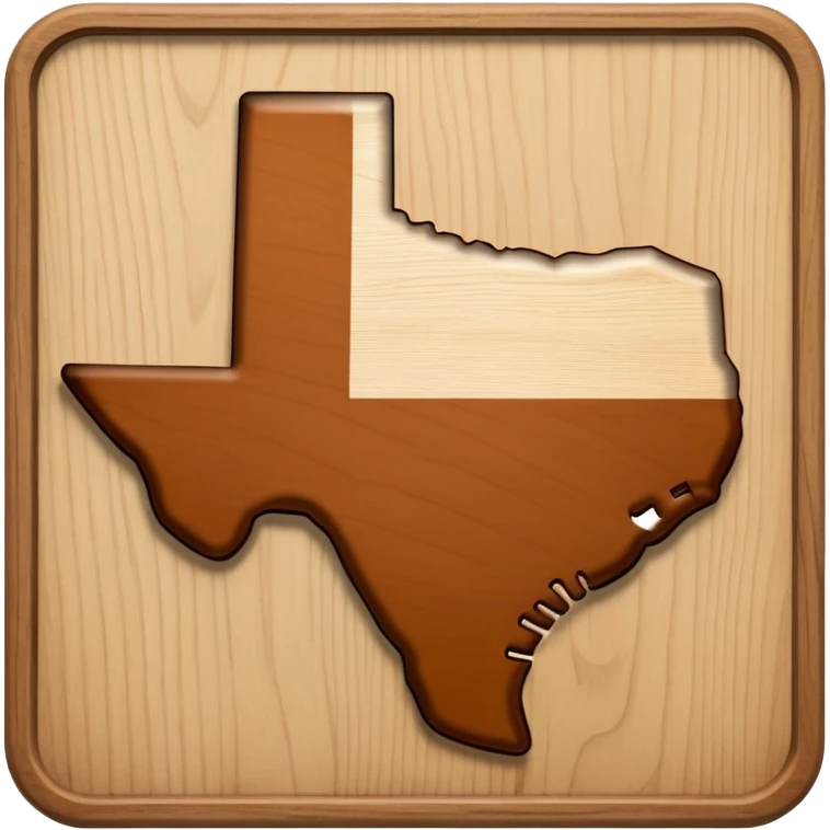 state of Texas cut out emoji