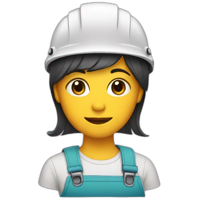 hairdresser-with-a-construction-helmet emoji