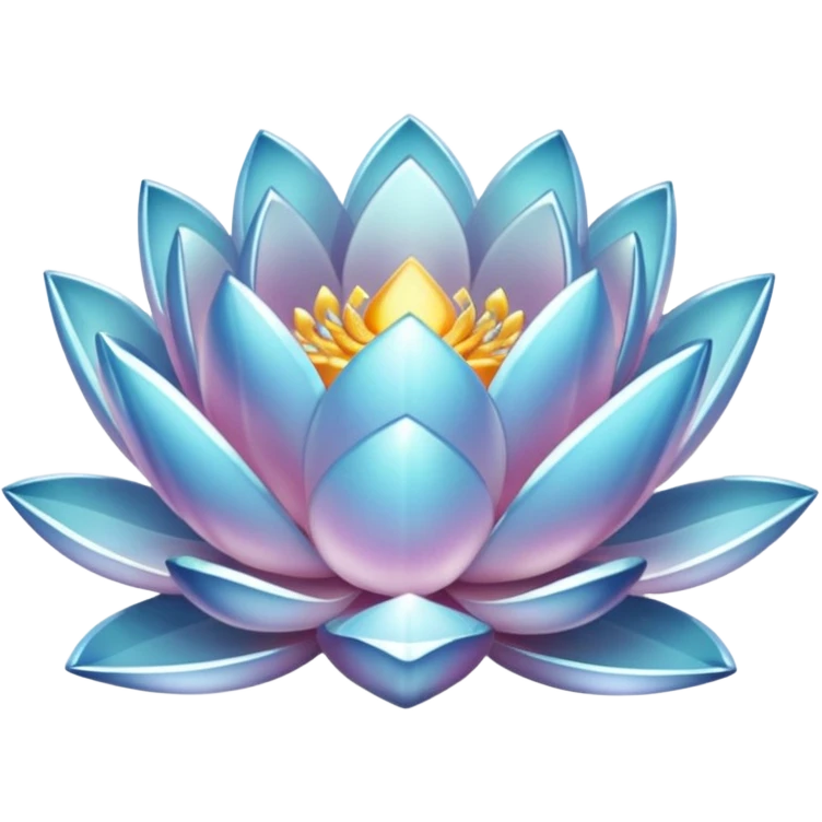 clear crystal lotus emoji