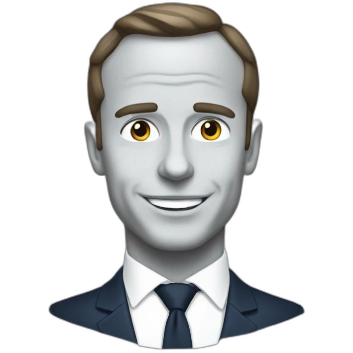Macron sur chat emoji