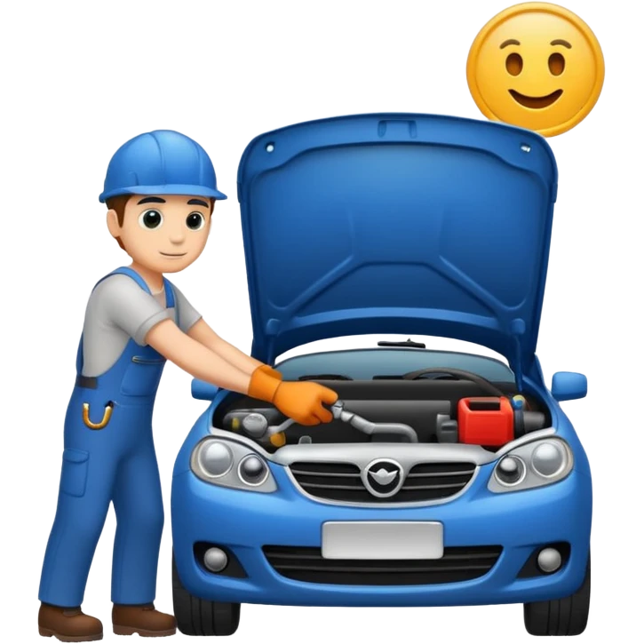 mechanic fixing car emoji