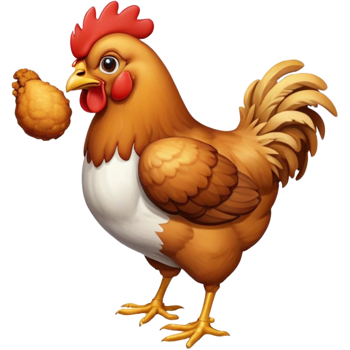 chicken eating chicken emoji