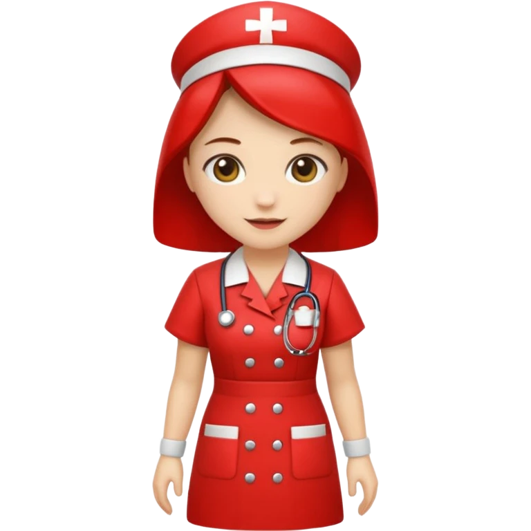 red dresses nurse emoji