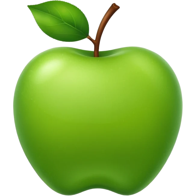 green apple emoji