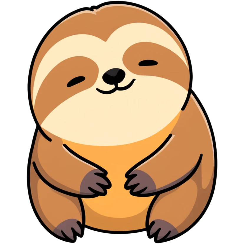 sleepy sloth emoji