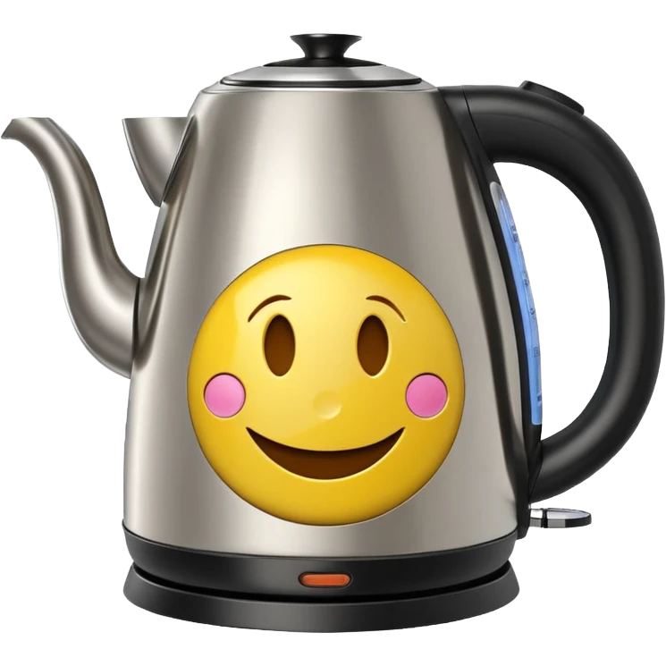 Electric kettle with smiley face



















 emoji