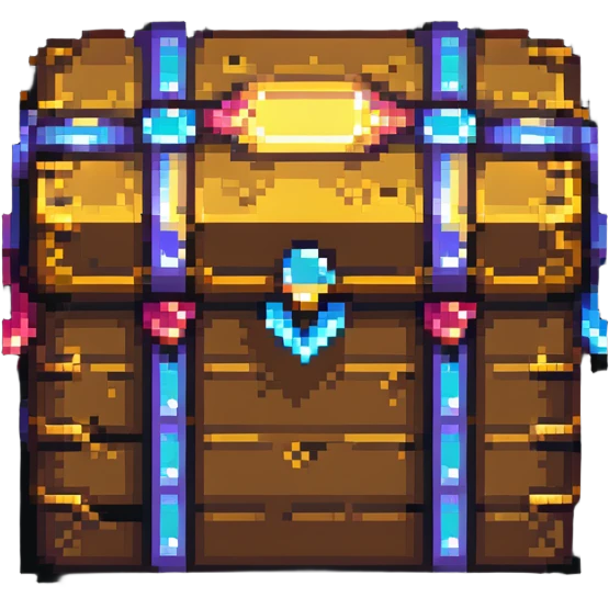 glowing treasure chest emoji