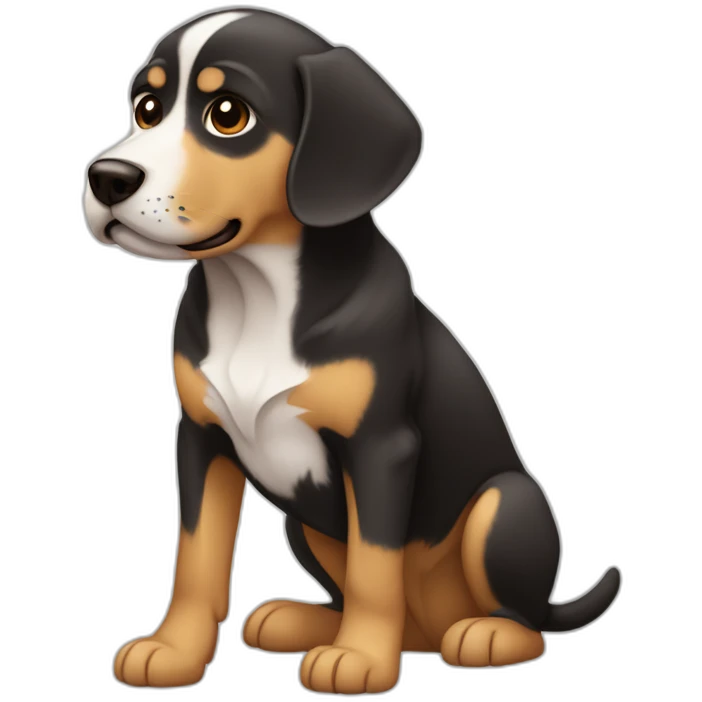 cachorro comendo mamão emoji