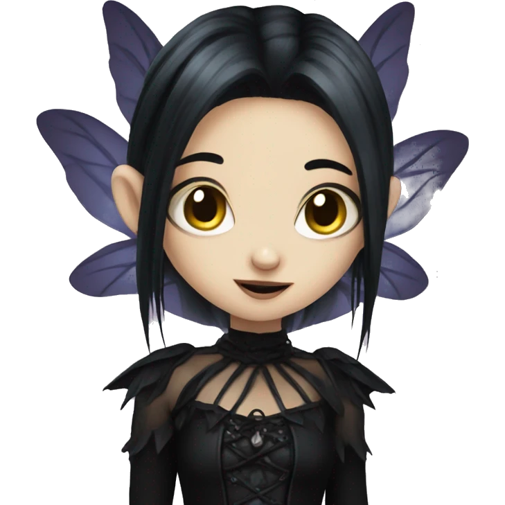 Goth fairy emoji