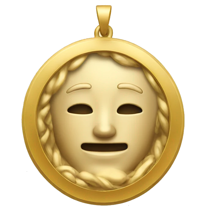 Golden Pendant  emoji