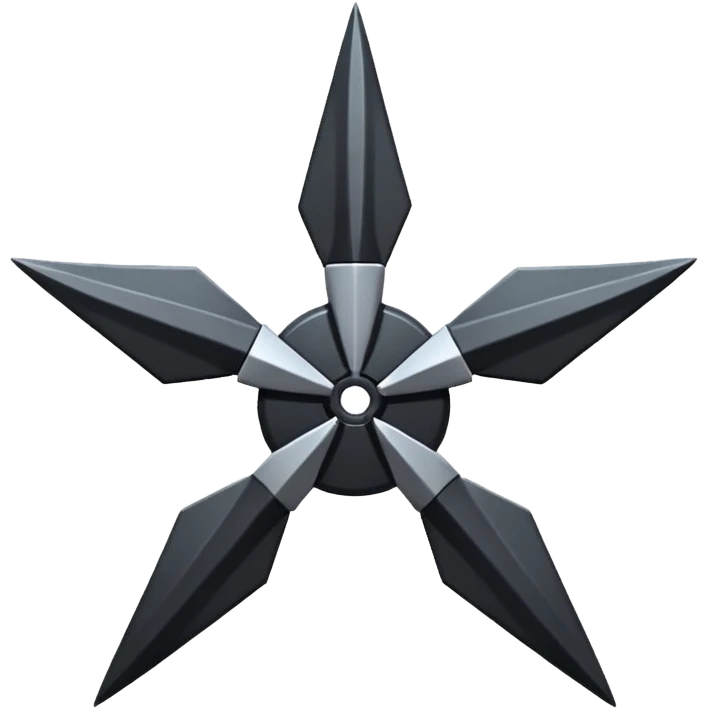 black shuriken emoji