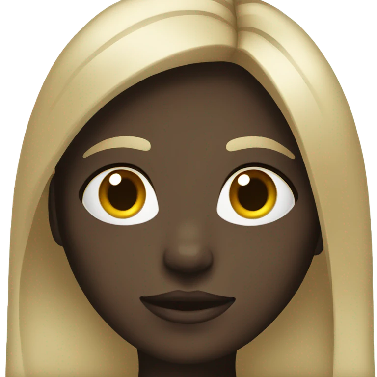 Dark skin girl pretty emoji
