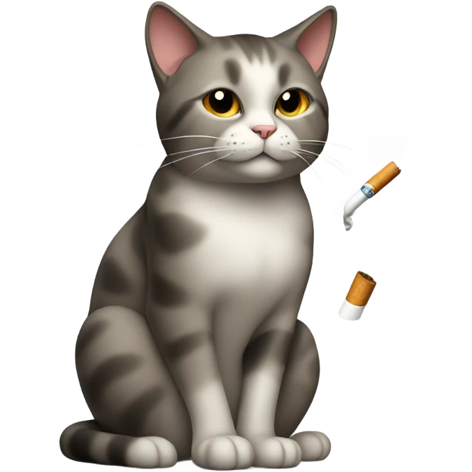 cat smoking  emoji