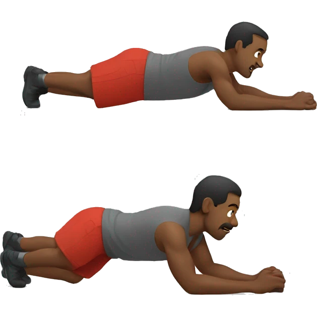 A man do push up emoji