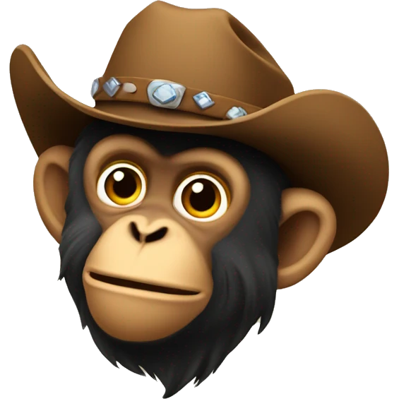 Cowboy monkey emoji