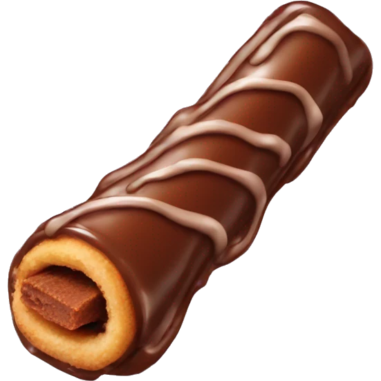 Chocolate dipped churro emoji