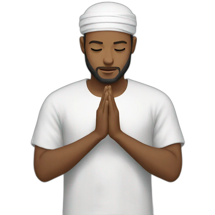 Islam man praying emoji