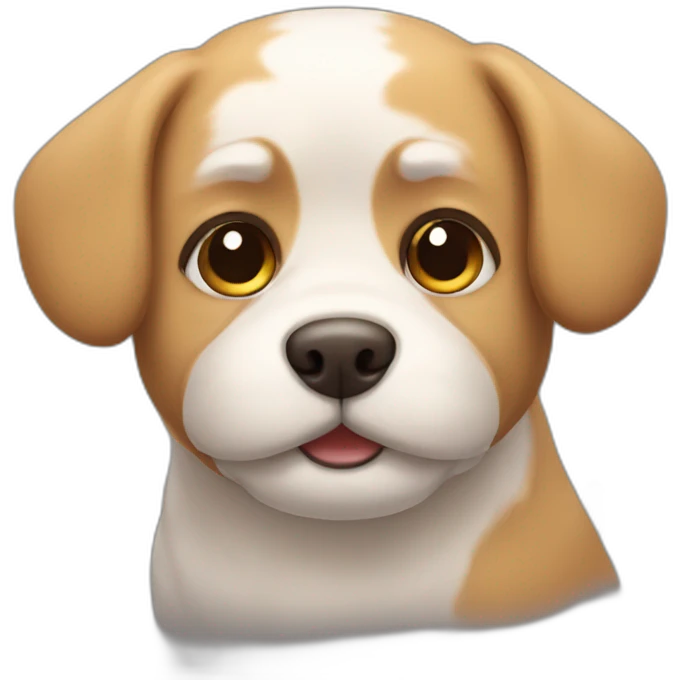 A cute dog emoji