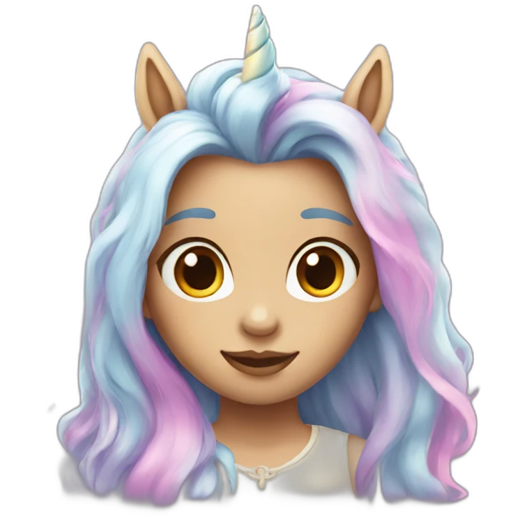girl unicorn emoji