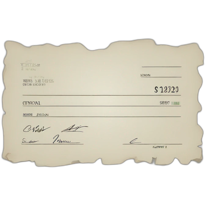 cheque  emoji