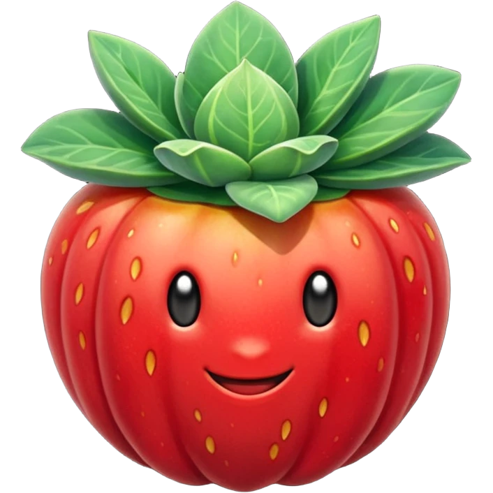 Uma tigela de morango emoji